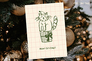 Whimsical Christmas hand drawn set, a Seasonal Illustration by Madiwaso (Thumbnail 8 of 12)