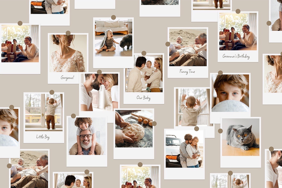 Polaroid Photo Collage Template, a Social Media Template by DesignerCandies (Photo 5 of 5)
