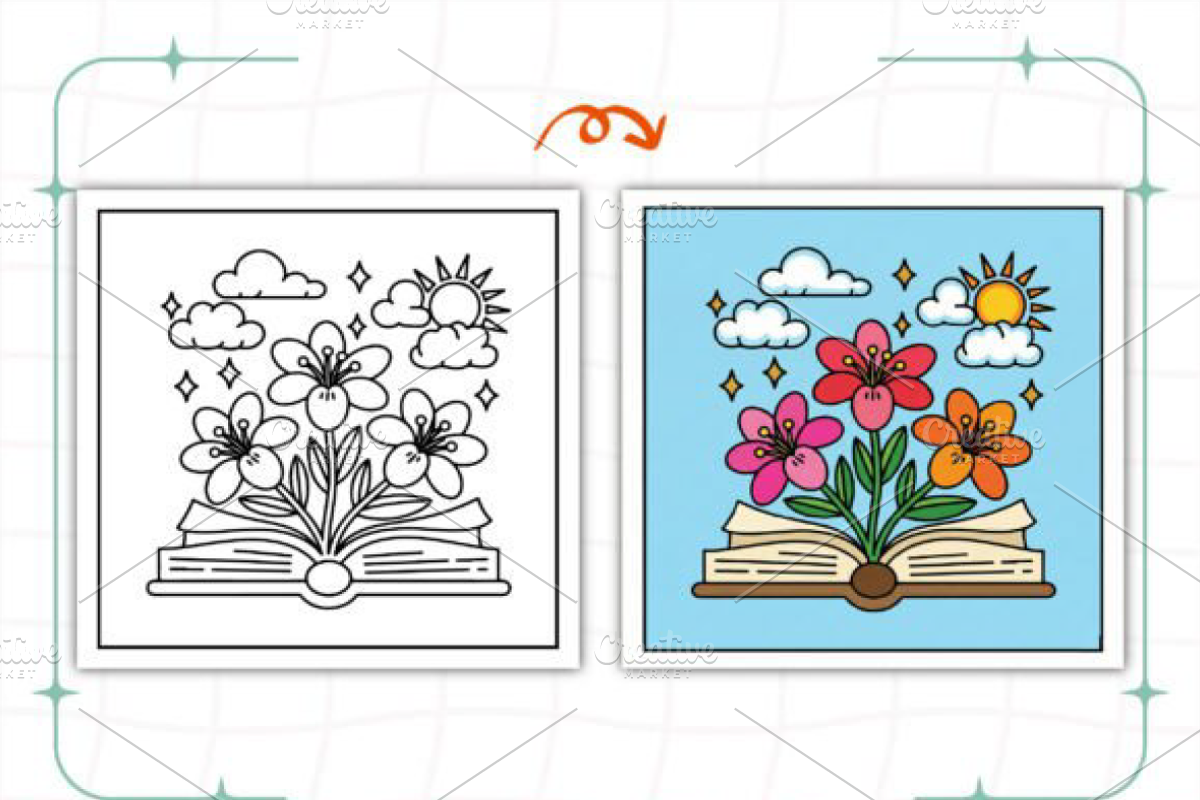 Floral Books Bold & Easy Book, a Decorative Illustration by Design Station (Photo 7 of 9)