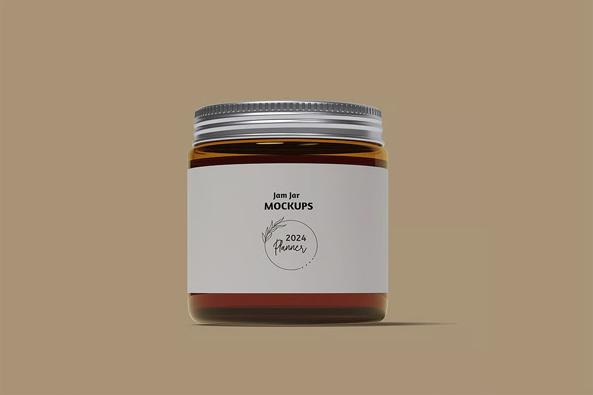 Jam Jar Mockup, a Packaging Mockup by zpackcreative (Photo 2 of 5)
