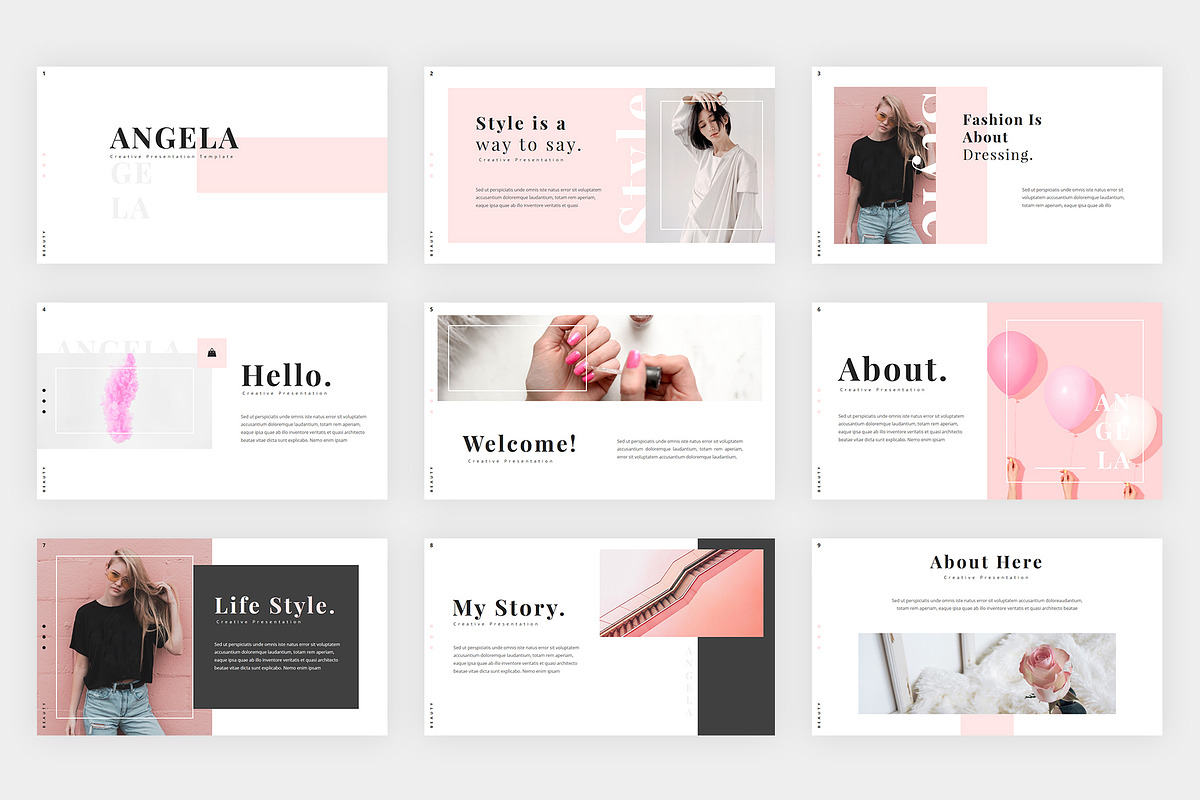 Angela Fashion Keynote, a Presentation Template by desvibes (Photo 2 of 8)