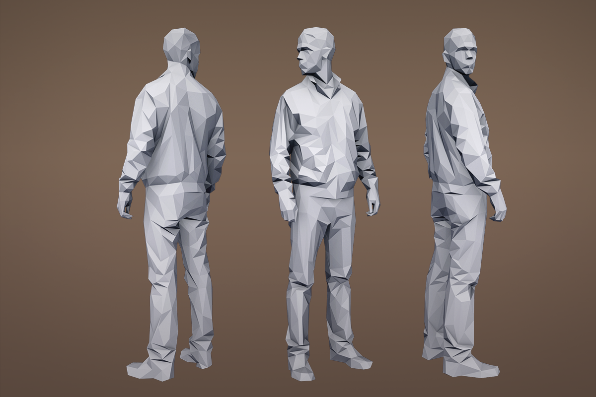 Lowpoly People Casual Pack Volume 1, a Characters & Person 3D Model by Kanistra Studio (Photo 6 of 8)
