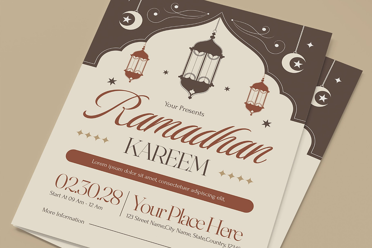 Ramadhan Kareem Flyer, a Flyer Template by graphicook (Photo 2 of 3)
