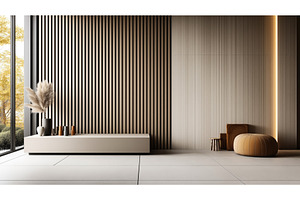 Minimalist interior with vertical, an Abstract Photo by Sergey Kotenev
