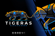 Modern Mecha Robotic Tiger Logo, a Branding & Logo Template by Rupture (Thumbnail 1 of 3)