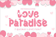 Love Paradise - 7 Quirky Love Font, a Font by PutraCetol Studio (Thumbnail 1 of 14)