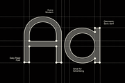 Kregan - Futuristic Geometric Sans, a Sans Serif Font by Pandeka Studio (Thumbnail 3 of 6)