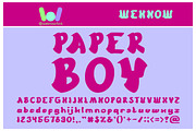 cartoon font, a Font by weknow (Thumbnail 3 of 5)