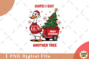 Oops I Got Another Tree PNG, an Illustration by Watercolor design (Thumbnail 1 of 3)