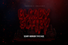 Bloody Scary Horror Halloween Font