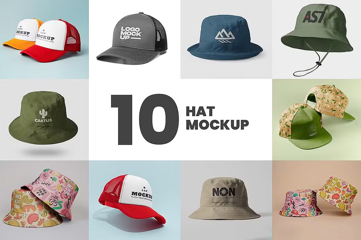 Hat Mockup, a Hat Mockup by GraphicsPixel (Photo 1 of 2)