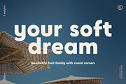 your soft dream | Unique soft font, a Sans Serif Font by Clarisse Joly (Thumbnail 1 of 9)