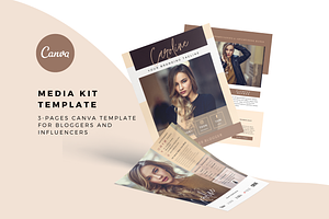 Allure Lady Media Kit Canva Template