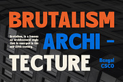 Bengal – Retro Font, a Sans Serif Font by Craft Supply Co. (Thumbnail 2 of 8)