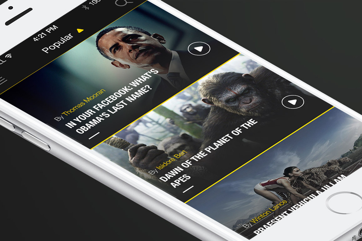 Video App Template for iPhone, a Templates & Theme by Made by Rheon (Photo 5 of 5)