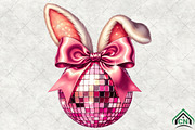 Disco Ball Easter Bunny PNG, an Illustration by Craft Nest (Thumbnail 2 of 6)
