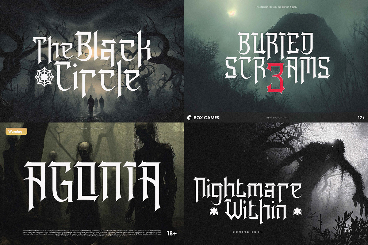 Gaming Unique Font Bundle, a Sans Serif Font by Flawless And Co (Photo 8 of 11)