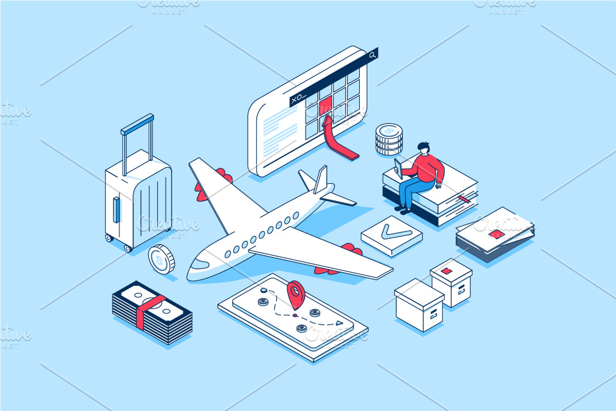 Isometric Concepts Illustrations, a Finance Illustration by alexdndz (Photo 3 of 26)