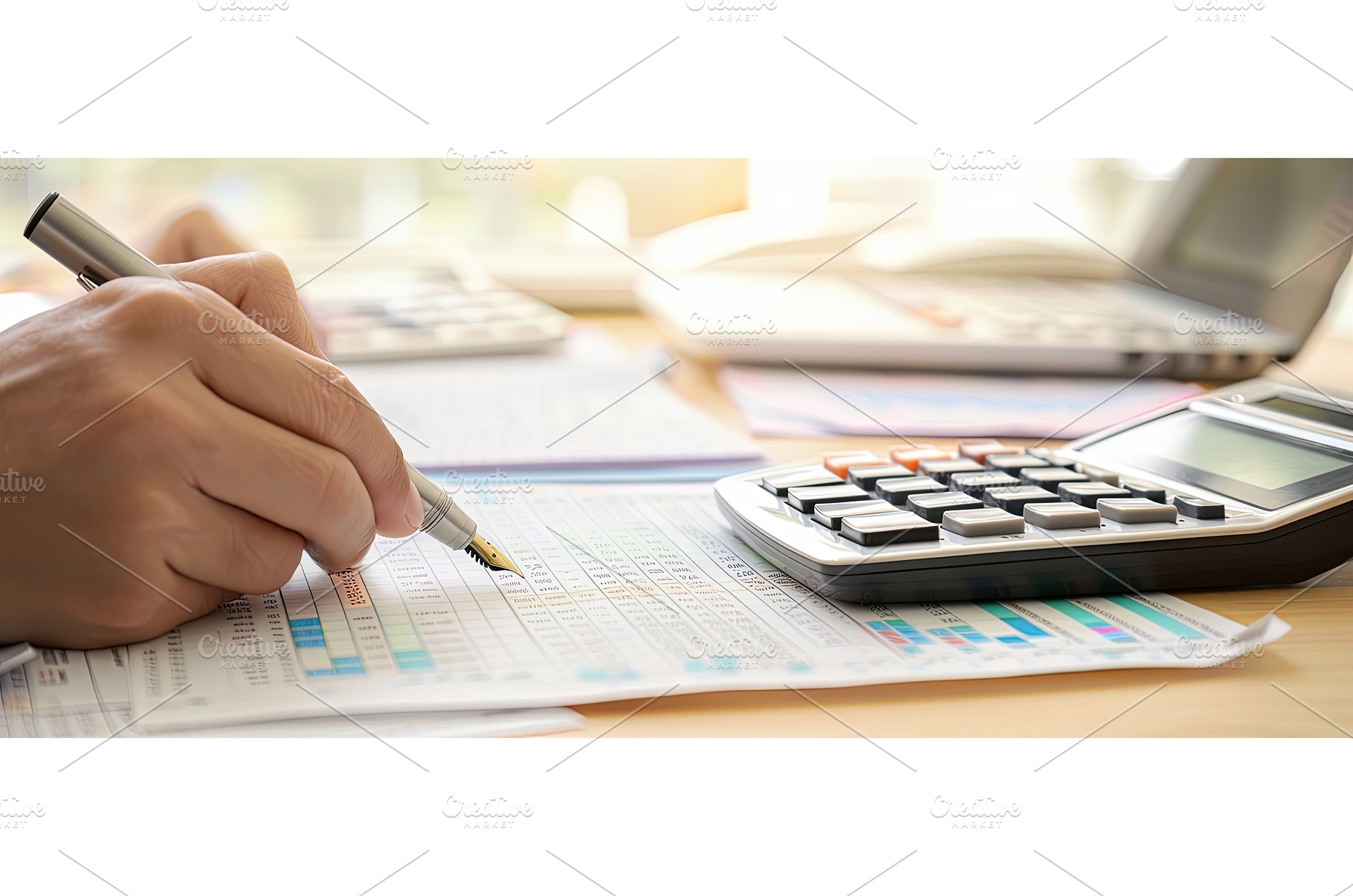 Hand Writing Financial Data on, a Business Photo by piter.goskov