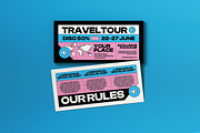 Travel Tour Voucher, a Card Template by graphicook (Thumbnail 1 of 3)