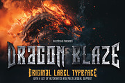 Dragon Blaze, a Blackletter Font by VozzyStock (Thumbnail 1 of 6)