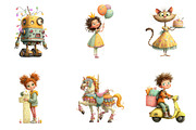 Whimsical kids birthday Celebration, an Illustration by CreationArt (Thumbnail 4 of 7)