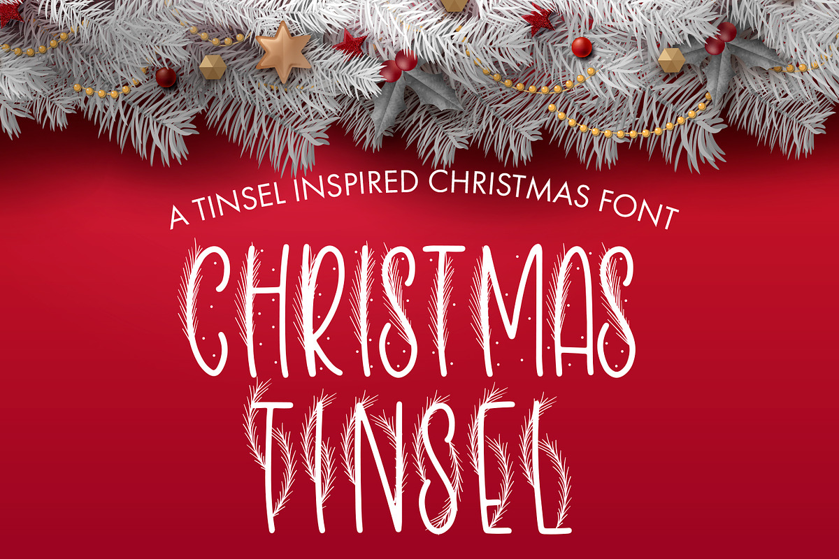 Christmas Tinsel, a Handwritten Font by Freeling Design House (Photo 2 of 6)