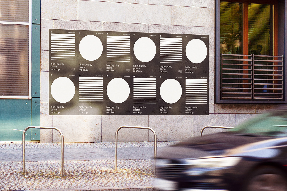 Urban Poster Mockup Template Bundle, an Advertising Mockup by FoundImages (Photo 30 of 52)