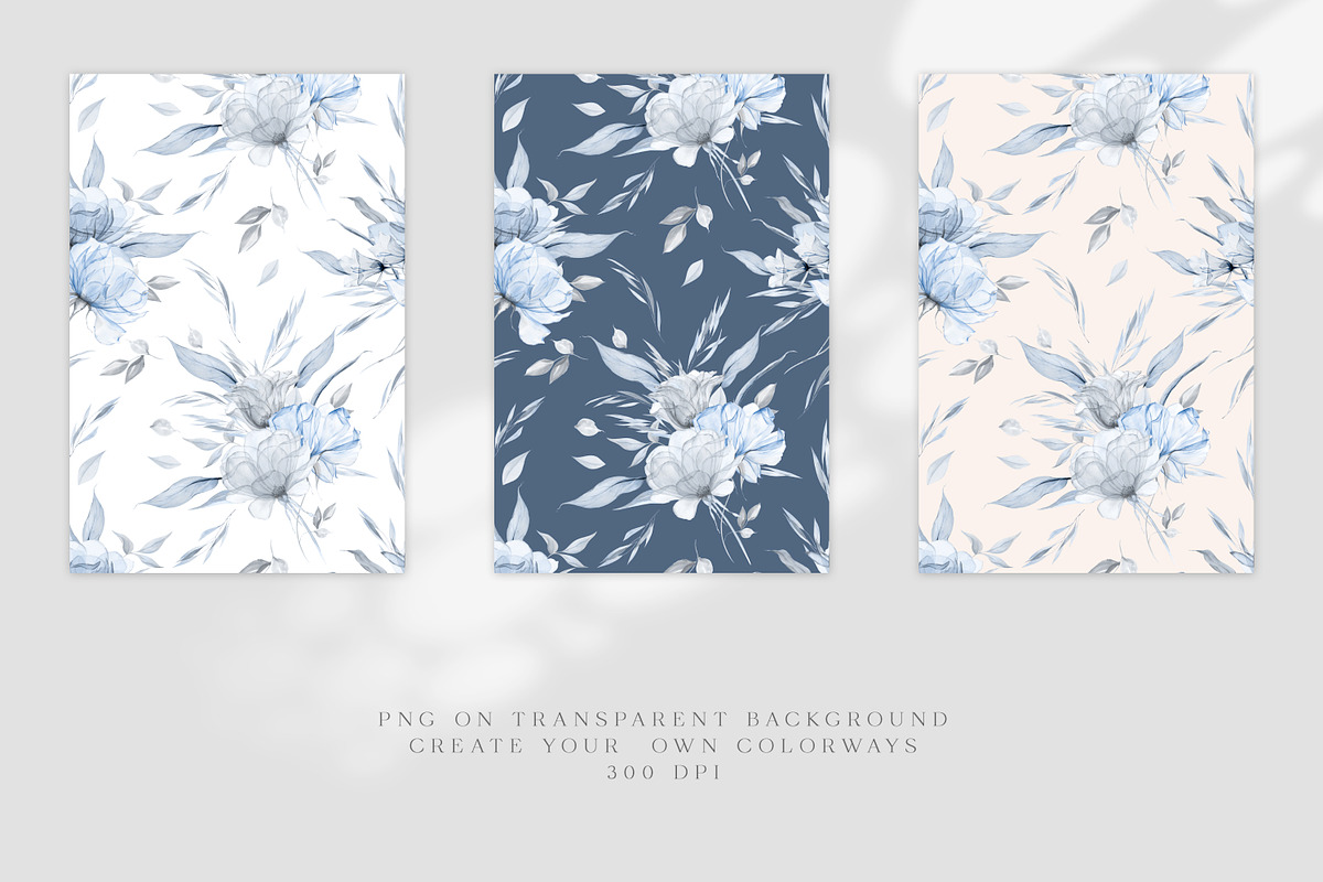 Icy Blue  - Transparent flowers, an Object Illustration by Olga Koelsch (Photo 11 of 16)