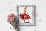 Pin Up Girl Clip Art Sublimation 28, an Illustration by Manifesto Design Gallery (Thumbnail 5 of 5)