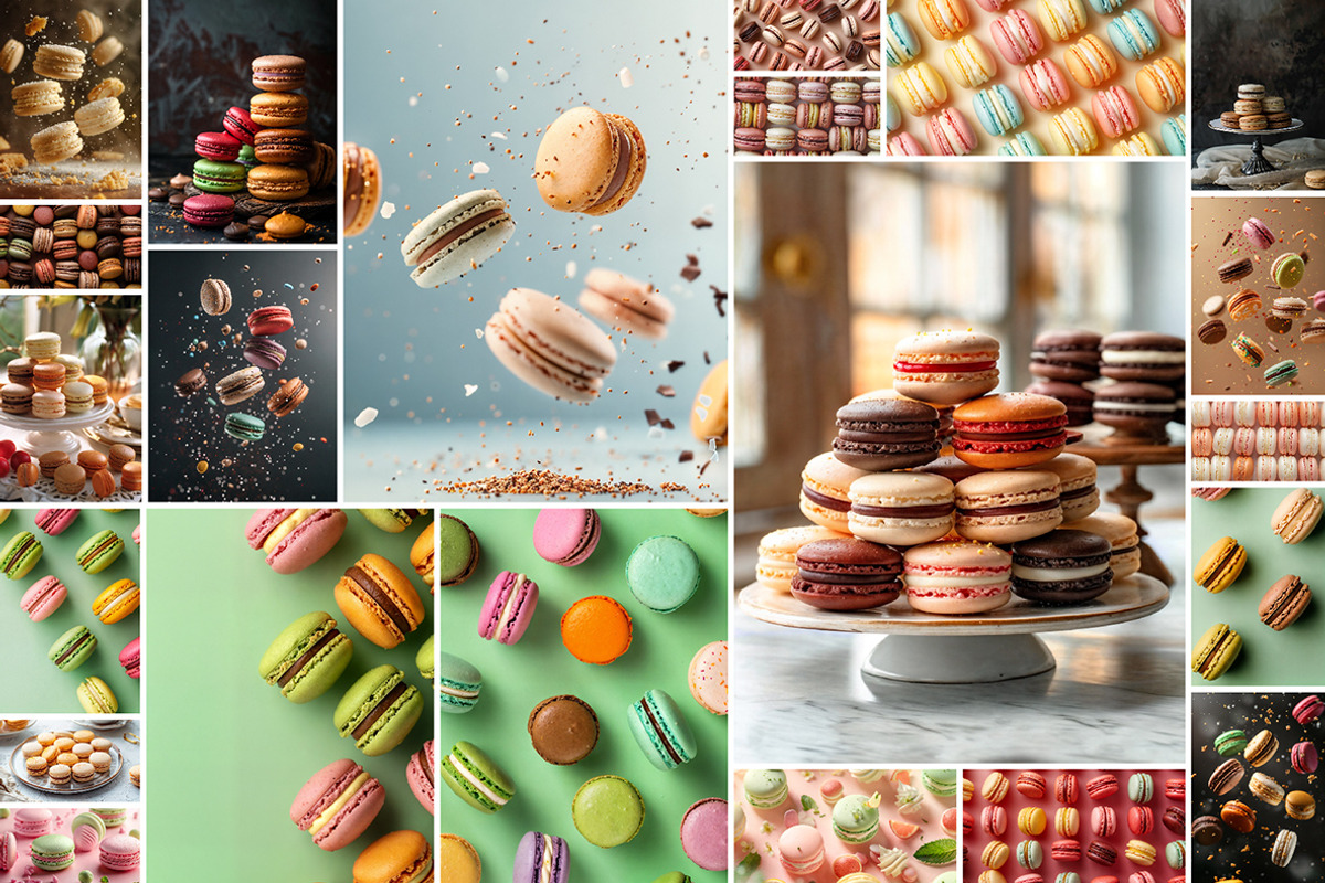 77 Macarons, a Food & Drink Photo by Handmadefont (Photo 2 of 12)