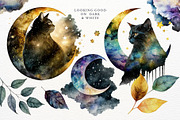 Cat Watercolor Magic illustration, an Animal Illustration by Red Ink (Thumbnail 3 of 8)