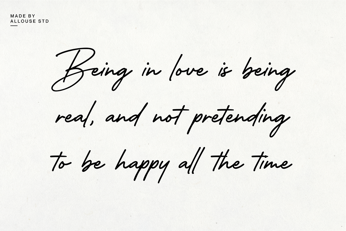 Guthen Jaqueline A Stylish Signature, a Script Font by Allouse Studio (Photo 8 of 10)