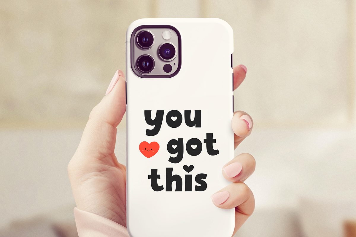 Silly Love Cute Heart Font, a Sans Serif Font by Sofia Skoog (Photo 9 of 11)