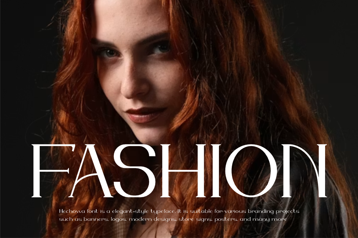 Hechowa - Elegant Fashion Font, a Serif Font by QR Design Studio (Photo 2 of 12)