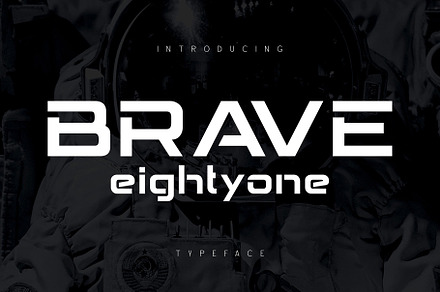BRAVE Eighty One, a Font by alit design
