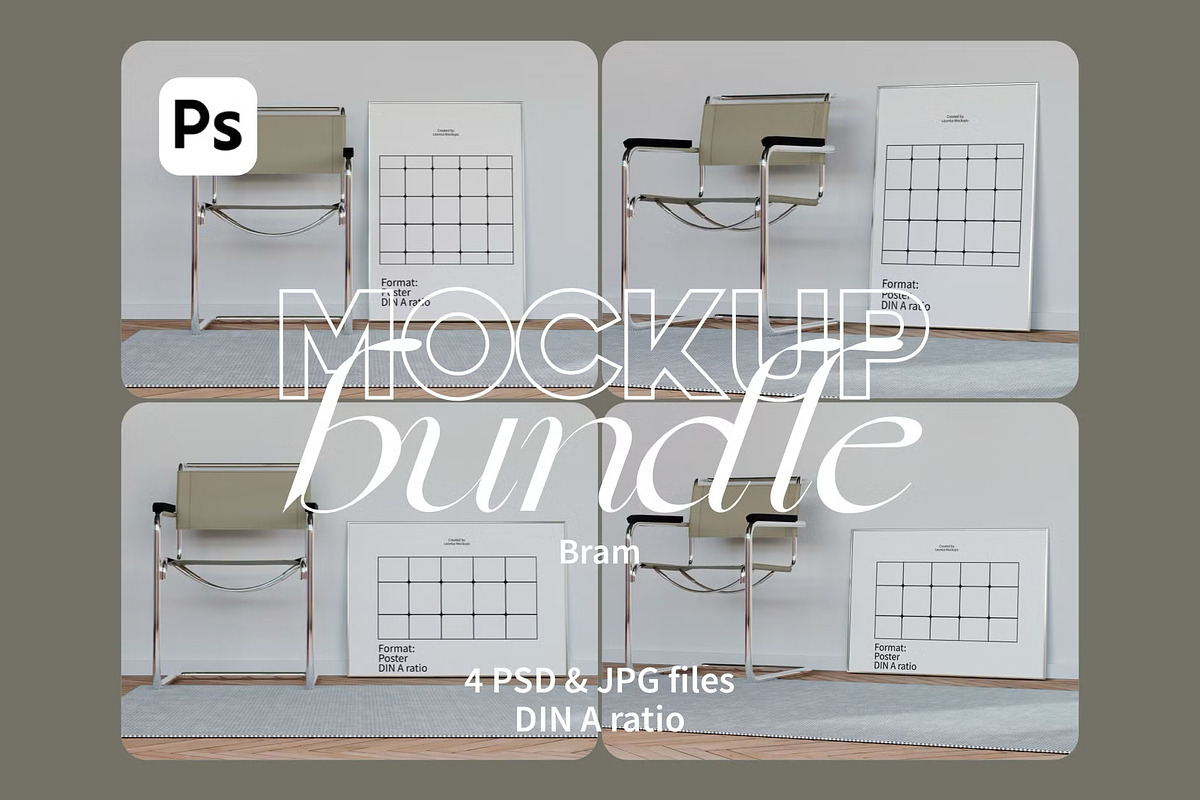 Wall Art Mockup Bundle 21 in 1, a Household Mockup by Bonumo (Photo 6 of 15)