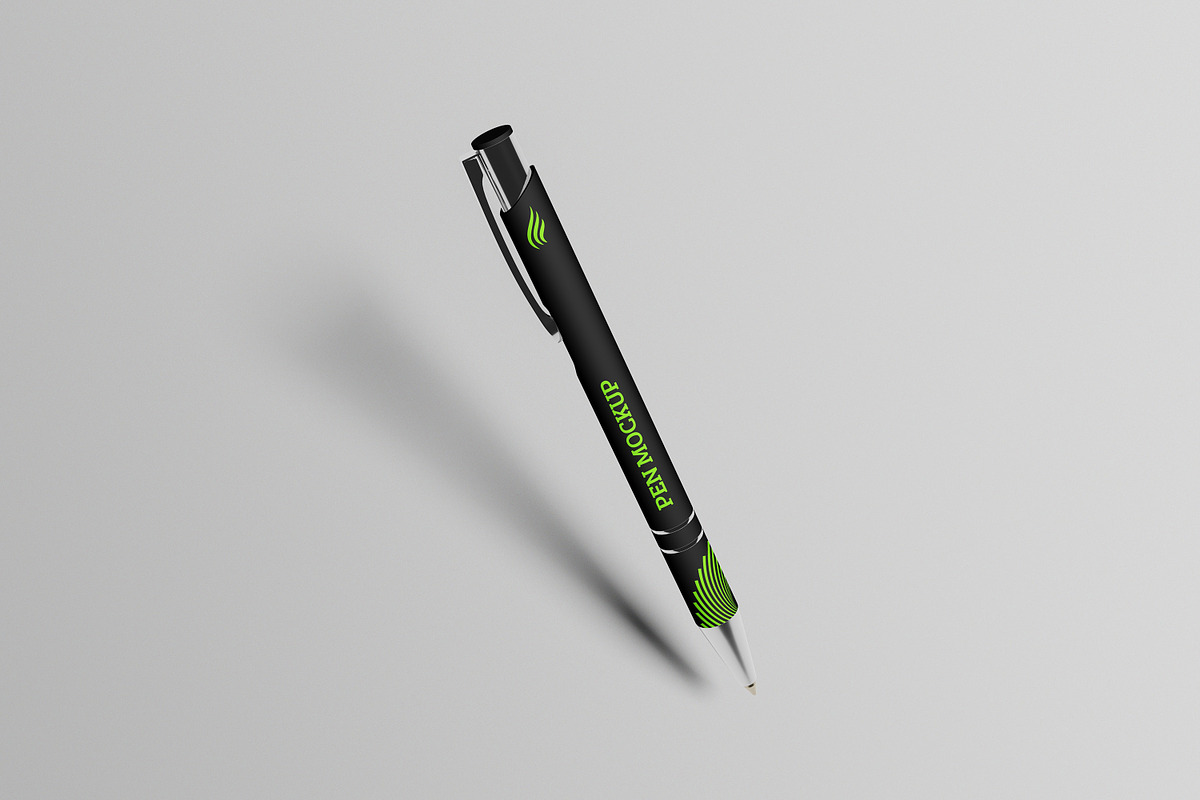 High Quality Pen Mockup, a Pens & Pencil Mockup by AKMAL STUDIO (Photo 2 of 5)