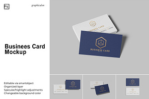 Business Card Mockup, an Advertising Mockup by Graphiculon