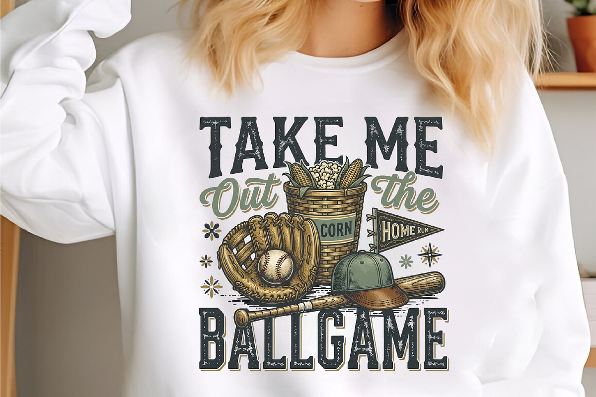 Take Me out to the Ballgame Baseball, an Illustration by designcity5 (Photo 2 of 4)