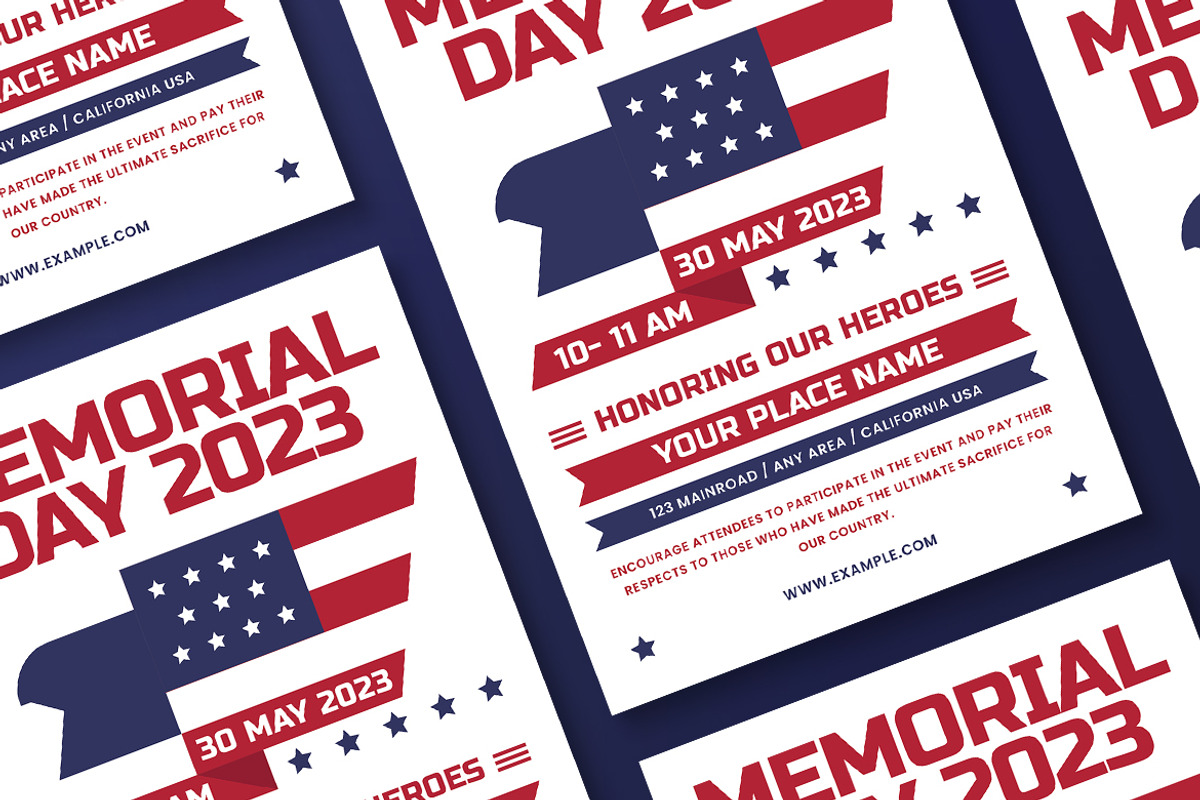 Memorial Day 2023 Flyer, a Flyer Template by Tokosatsu (Photo 3 of 3)