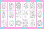 Flowers Coloring Book, a Decorative Illustration by Line Store (Thumbnail 6 of 7)