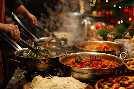 A chef is busy preparing delicious d, a Photo by Iftikhar Alam