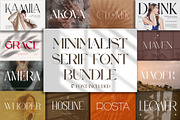 Minimalist Serif Font Bundle, a Serif Font by Perfectype (Thumbnail 1 of 21)