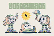 Sport Balls Retro Characters, a Sport Illustration by Alina Sh (Thumbnail 5 of 11)