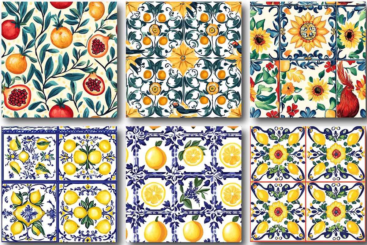 Mediterranean Tiles Italian Pattern, a Pattern Graphic by designcity5 (Photo 5 of 5)