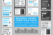 Minimal Poster/Flyer/Social Kit, a Flyer Template by Everyday Monster Creative (Thumbnail 1 of 5)