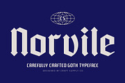 CS Norvile – Gothic Font, a Blackletter Font by Craft Supply Co. (Thumbnail 1 of 8)