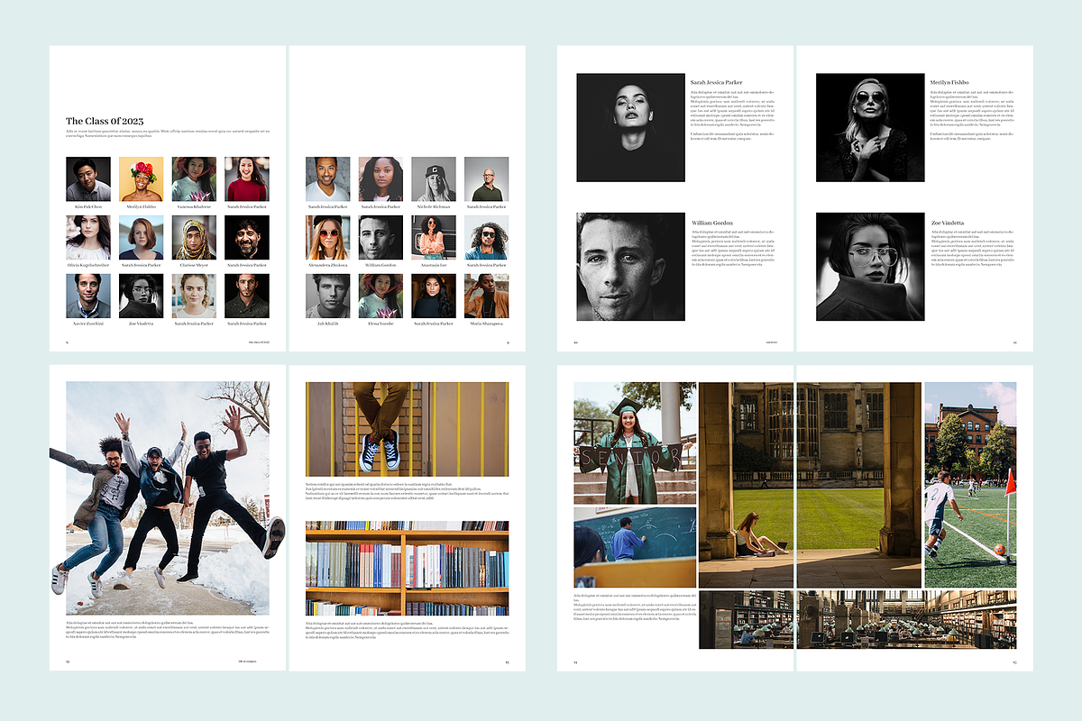 Clean Yearbook, a Brochure Template by zheksha (Photo 5 of 6)