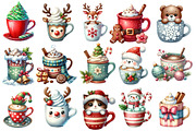 Cute Christmas Coffee Sublimation, an Illustration by Designworld (Thumbnail 2 of 5)